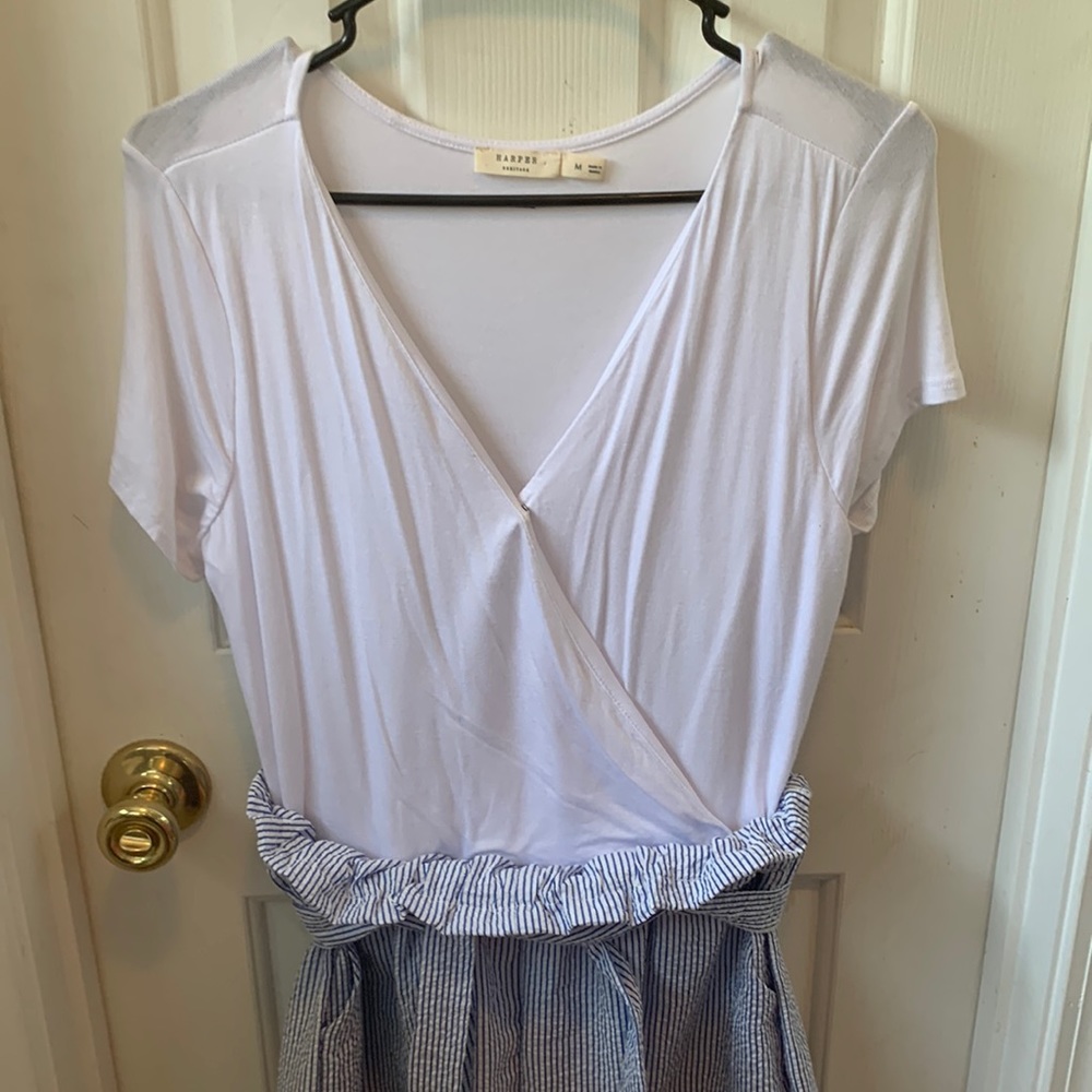 Striped romper